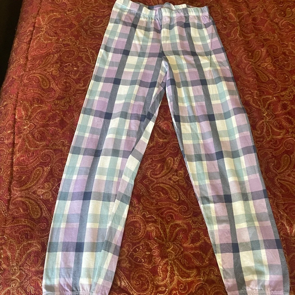 Plaid kids pajama pant
